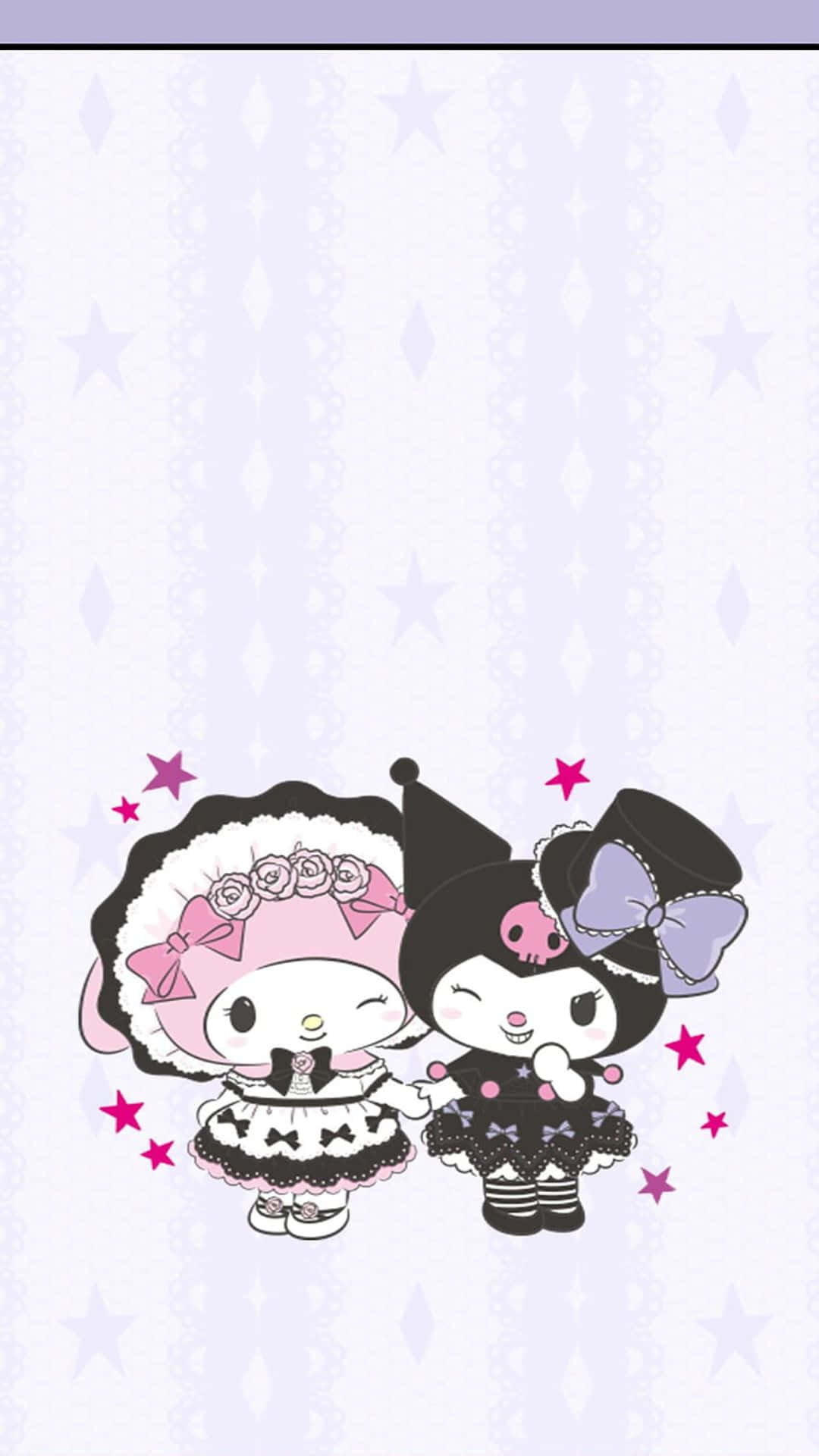 Kuromi and My Melody: Friends Forever Wallpaper