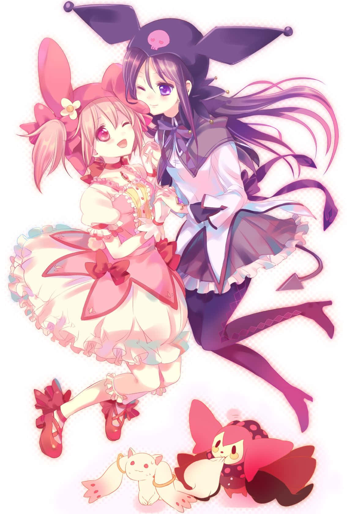 Kuromi and My Melody Best Friends Forever Wallpaper