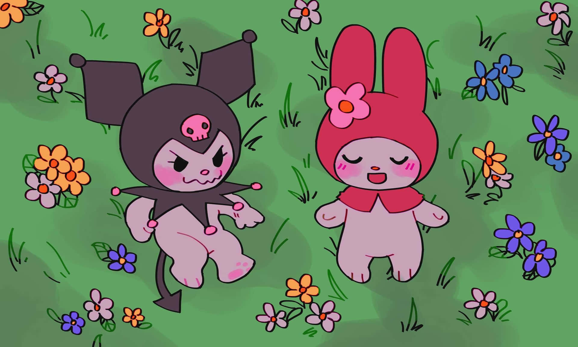 Kuromi and My Melody - Best Friends Forever Wallpaper