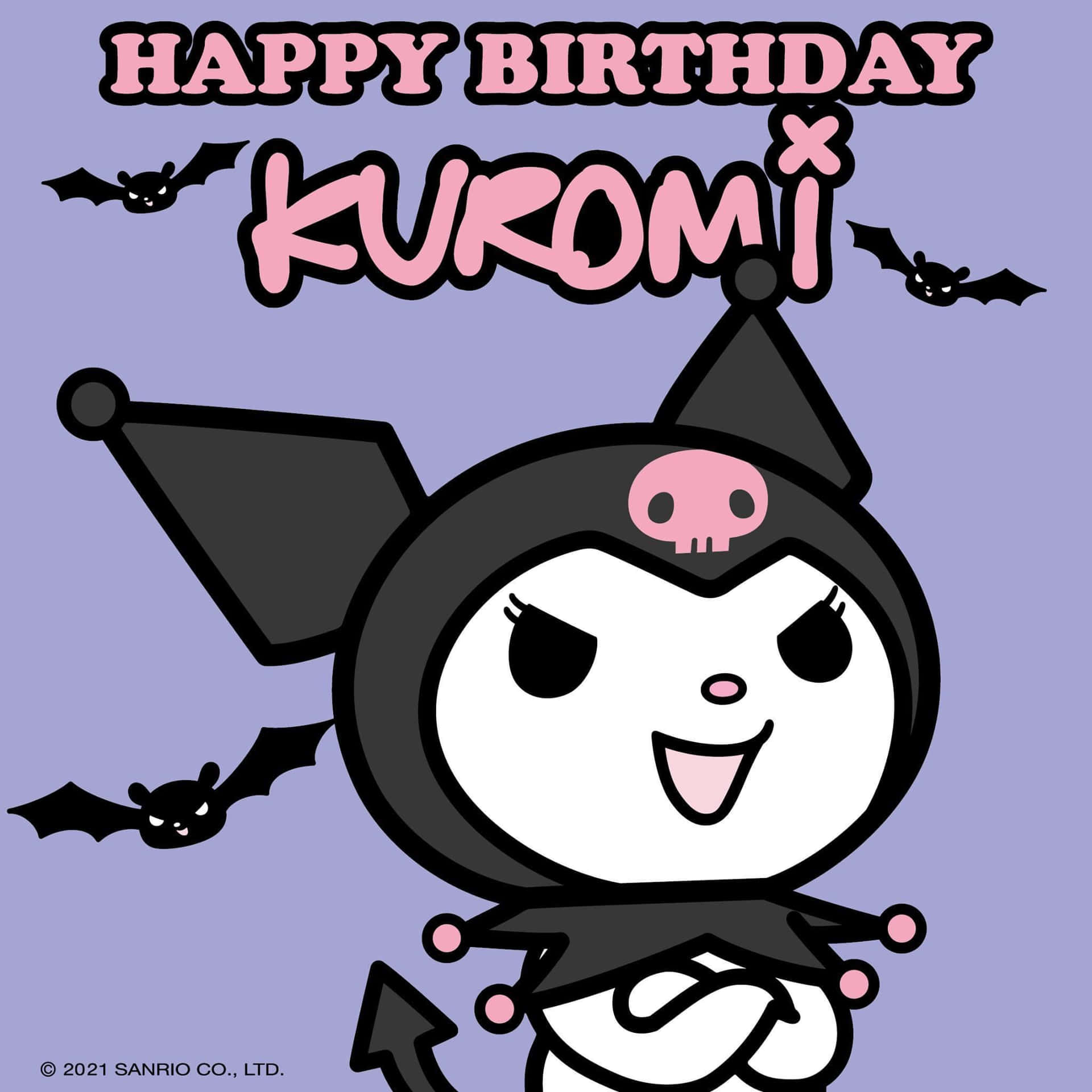 Kuromi Birthday Celebration Wallpaper Wallpaper