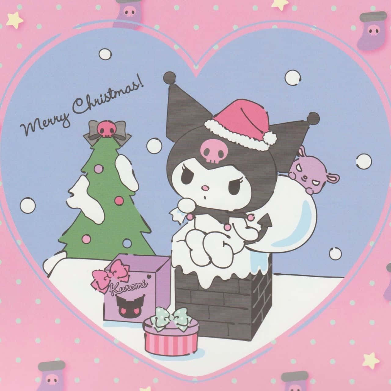 Perayaan Natal Kuromi Wallpaper