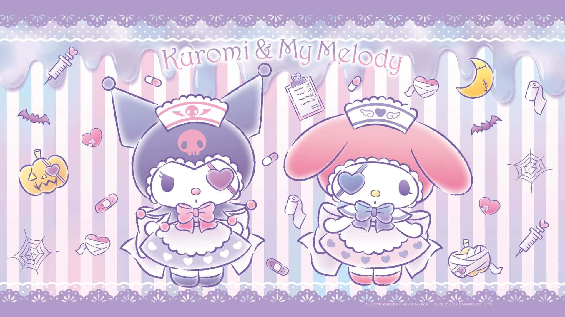 Kuromi Desktop Screen Theme Wallpaper