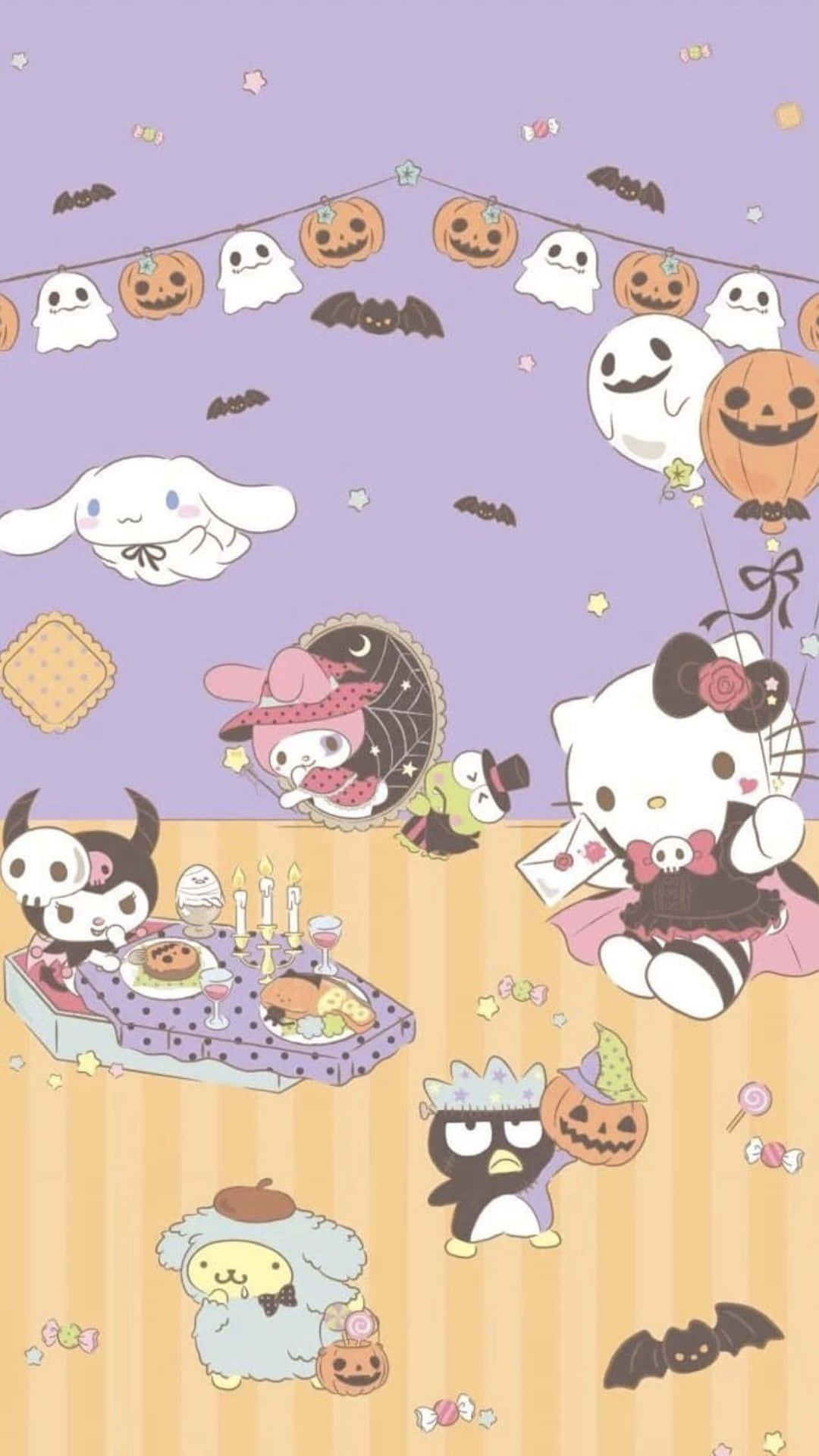 "Kuromi's Spooky Halloween Vibes" Wallpaper