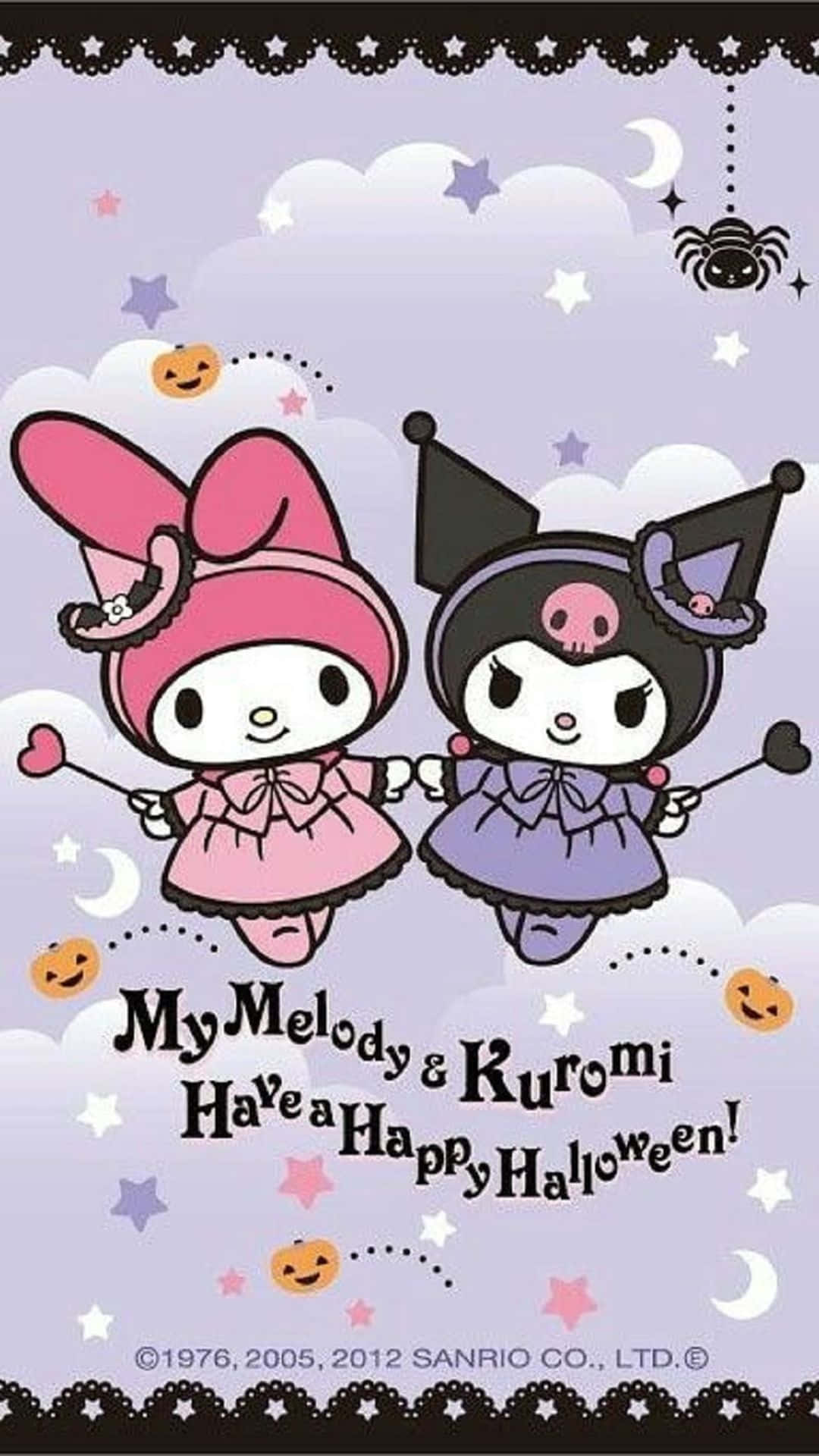 Celebraciónespeluznante De Halloween De Kuromi Fondo de pantalla