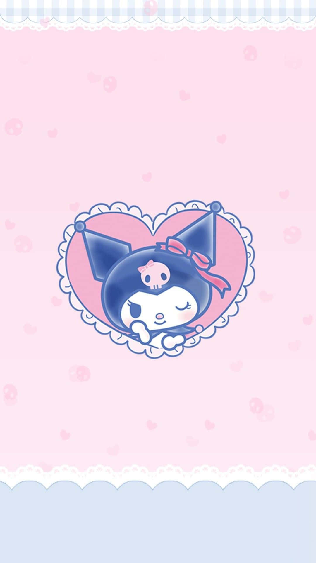 Brighten up your day with a cheerful Kuromi iPhone! Wallpaper