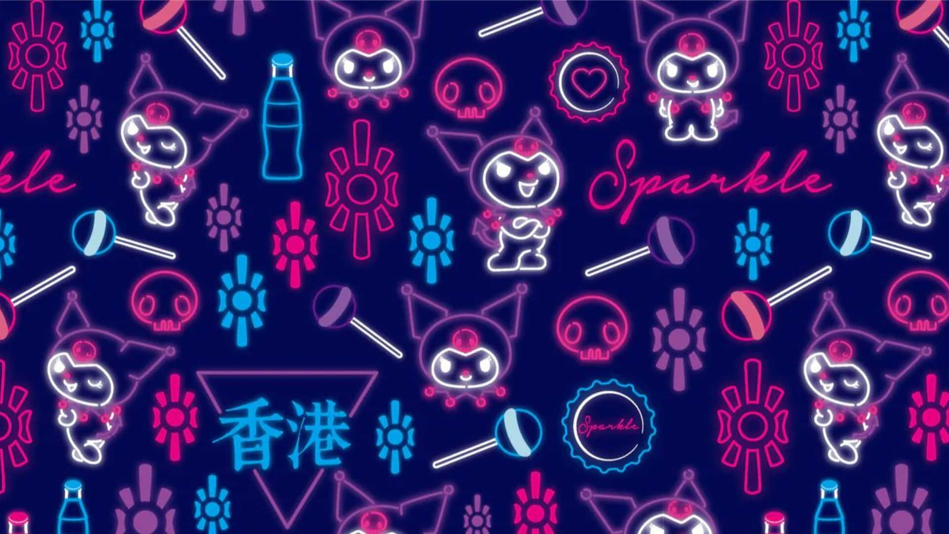 [100+] Kuromi Pattern Wallpapers | Wallpapers.com