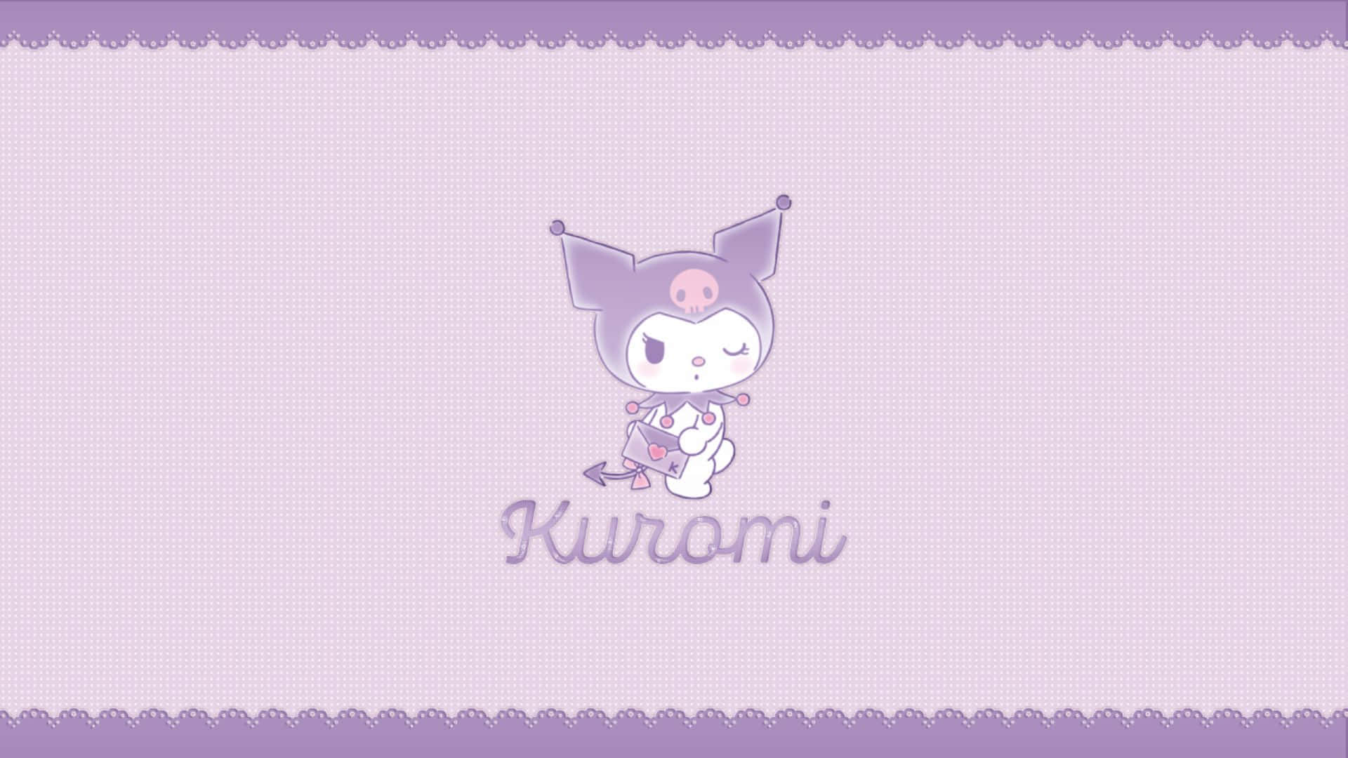 Enchanting Kuromi Pattern Wallpaper for Desktop Wallpaper