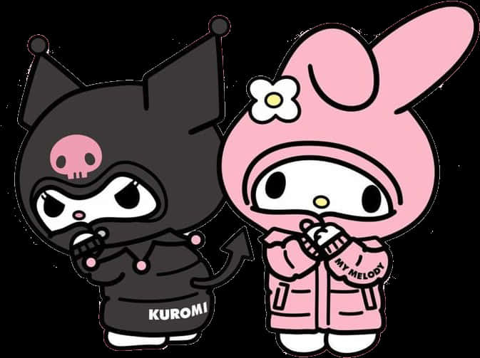 Kuromiand My Melody Cute Characters PNG