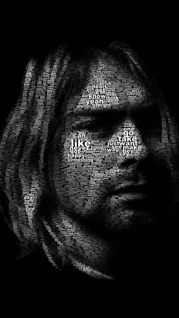 Kurt Cobain Lyrics Tapet: 