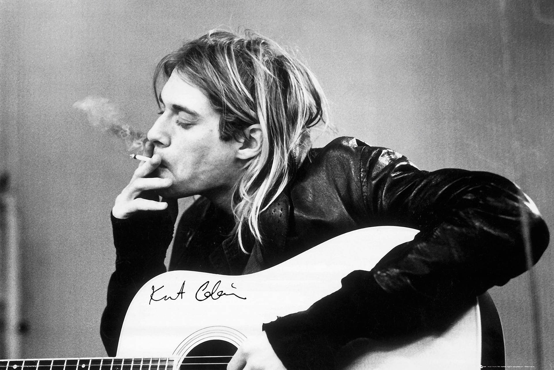 Kurt Cobain Smoking Wallpaper