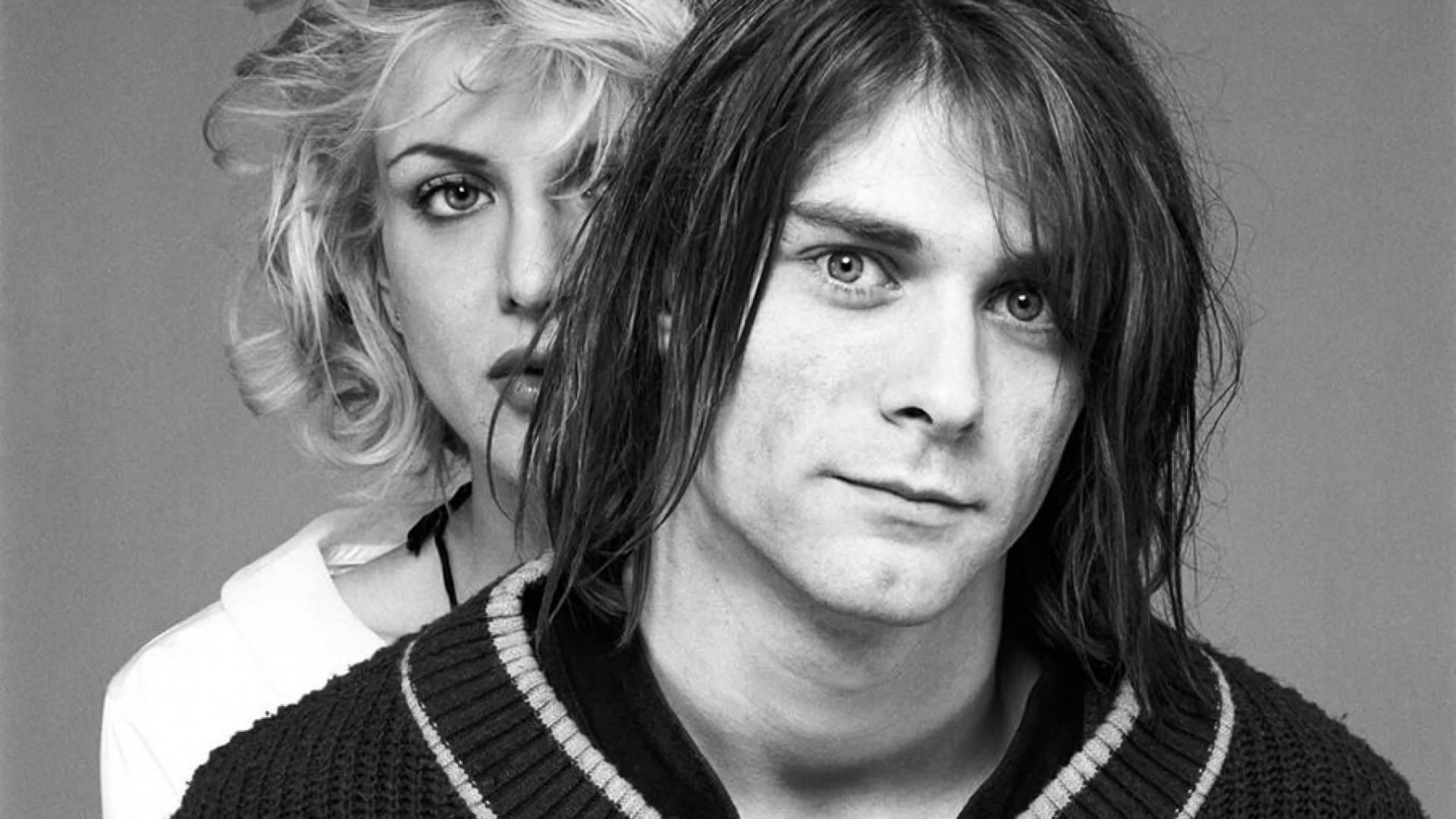 Kurt Cobain With Courtney Love Wallpaper
