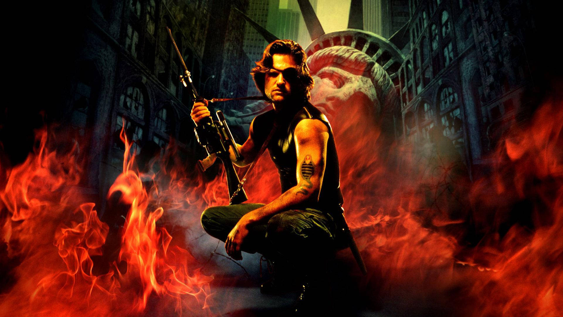 Iconic Actor Kurt Russell in 'Escape From New York' as Snake Plissken Wallpaper