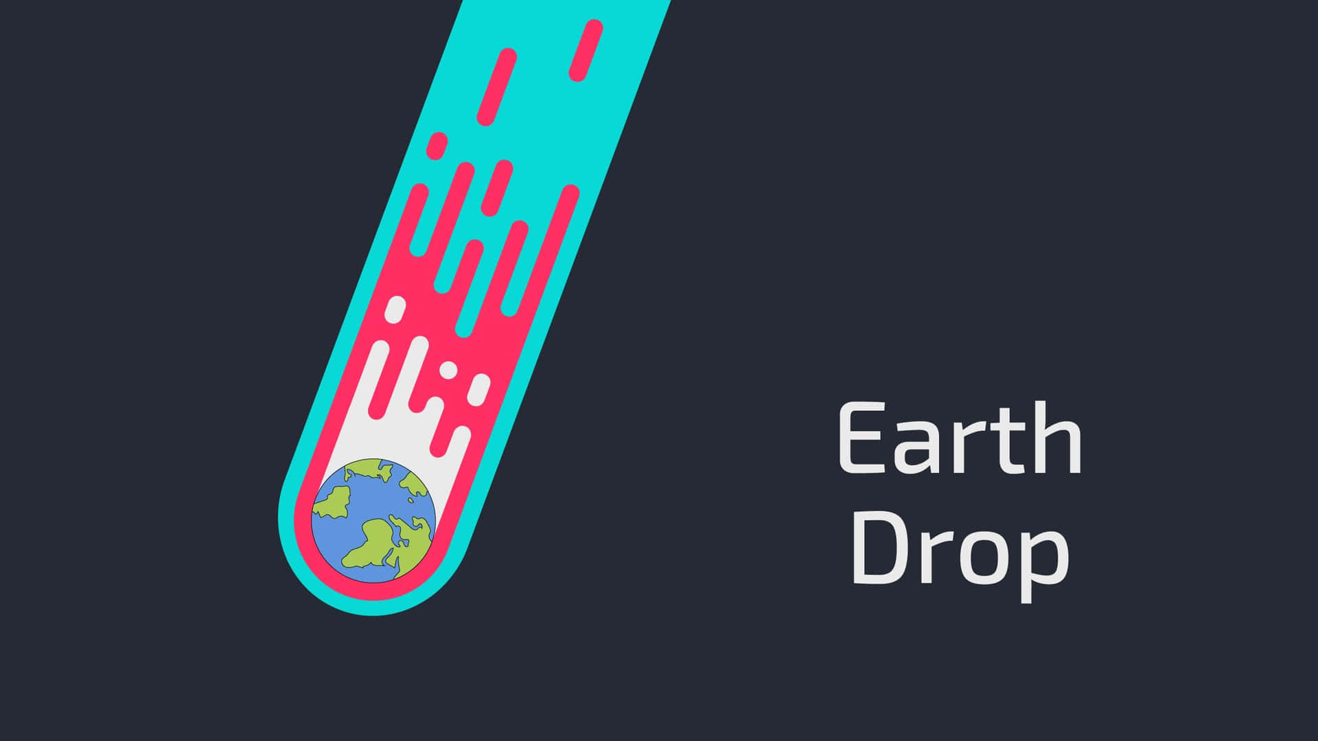 Kurzgesagt Earth Drop Wallpaper