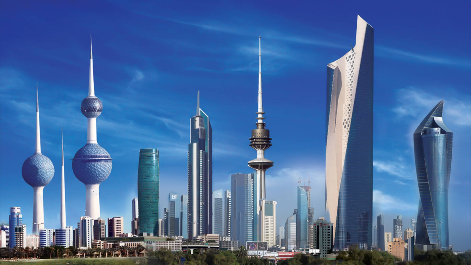 Kuwait Architectural Marvels Background