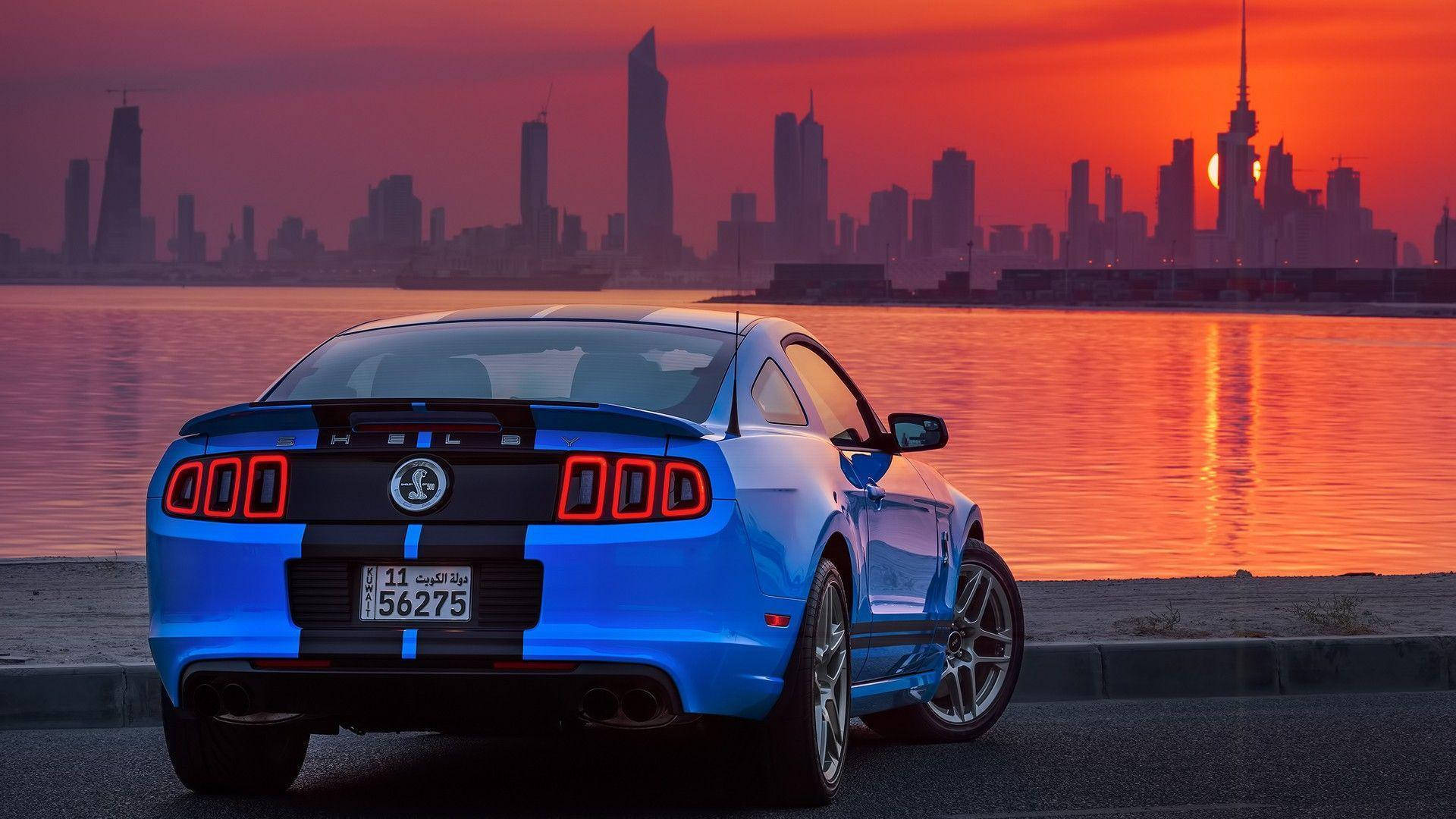 Kuwait City With Ford Shelby Background