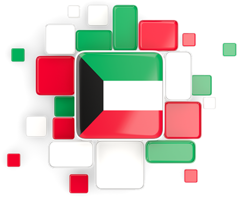 Kuwait Flag Abstract Design PNG