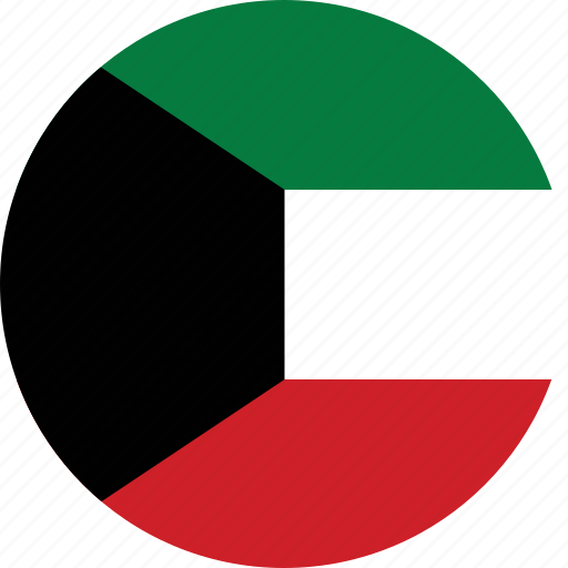 Kuwait National Colors Pie Chart PNG