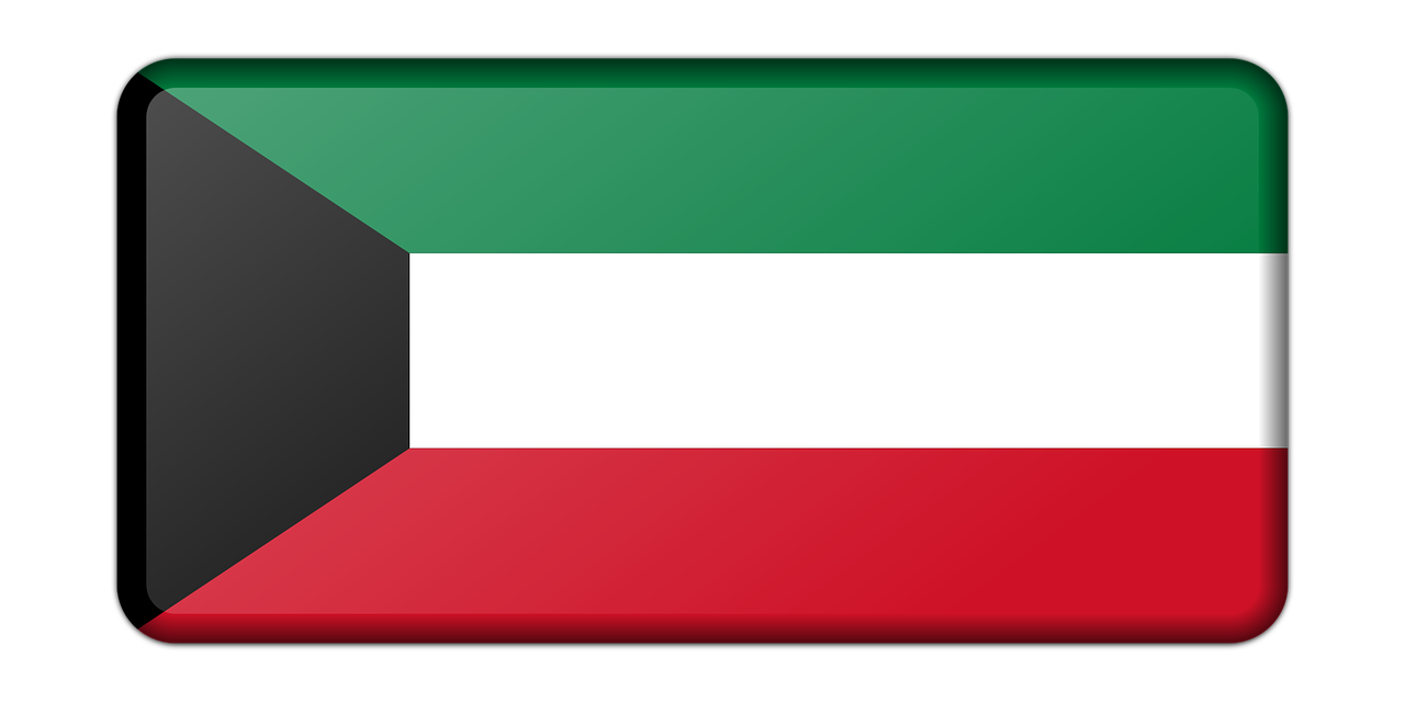 Kuwait National Flag Graphic PNG