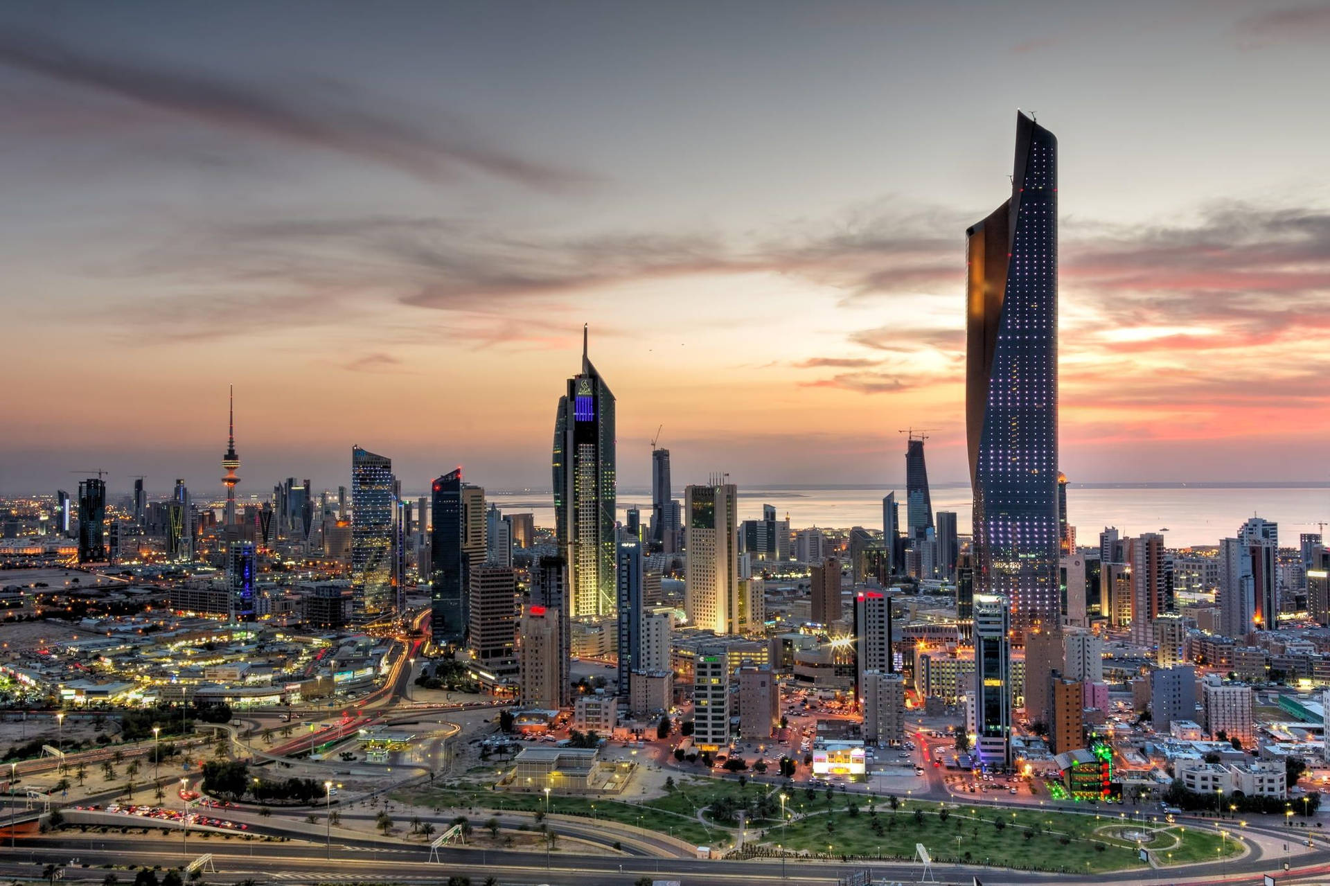 Kuwait Peaceful And Calm City Background