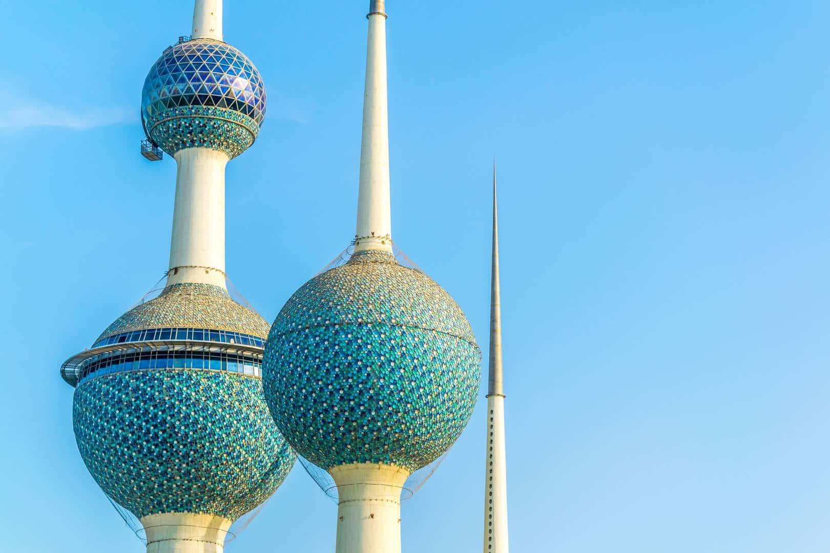 Torresde Kuwait En Primer Plano Fondo de pantalla