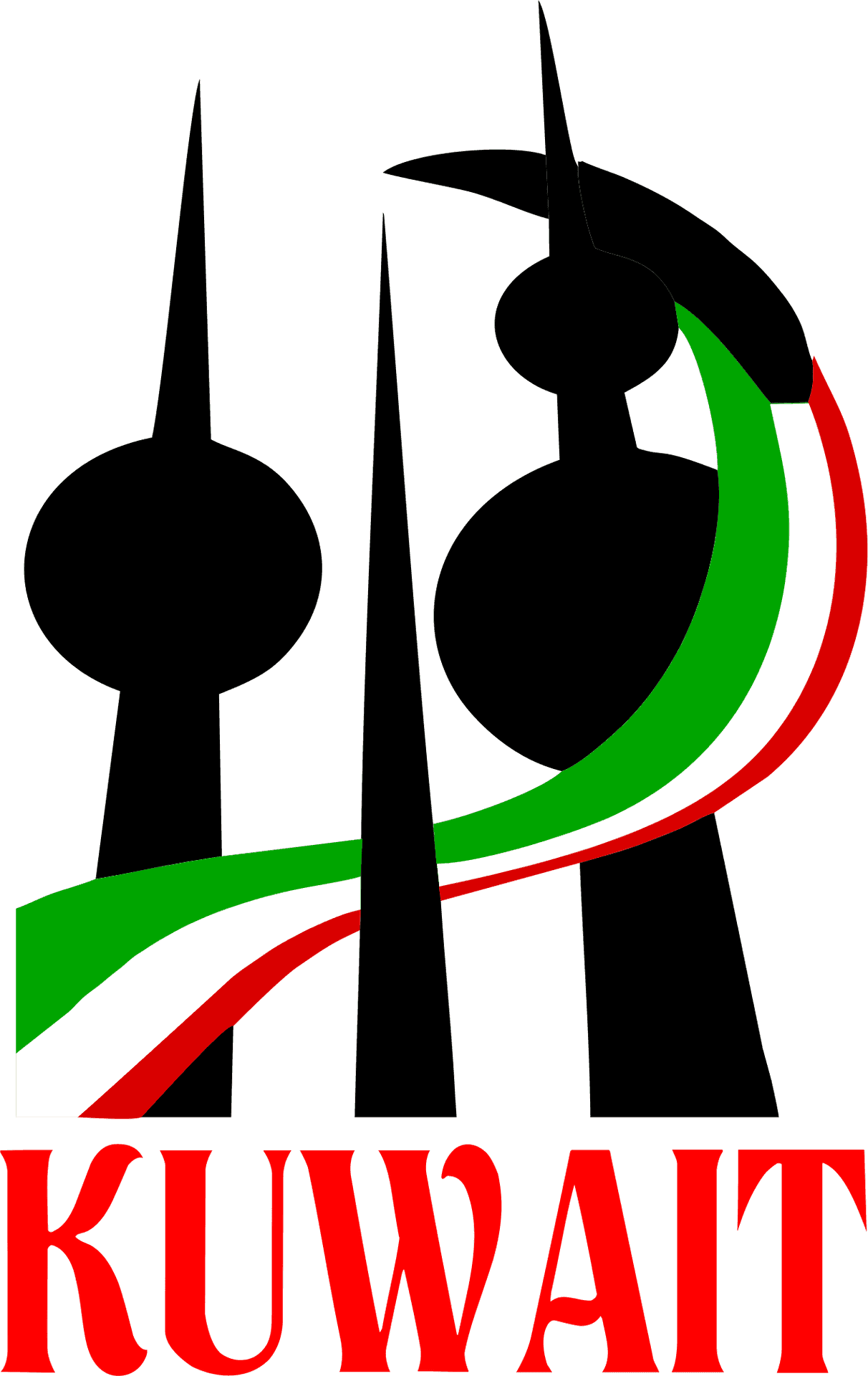 Kuwait Towers Graphic PNG