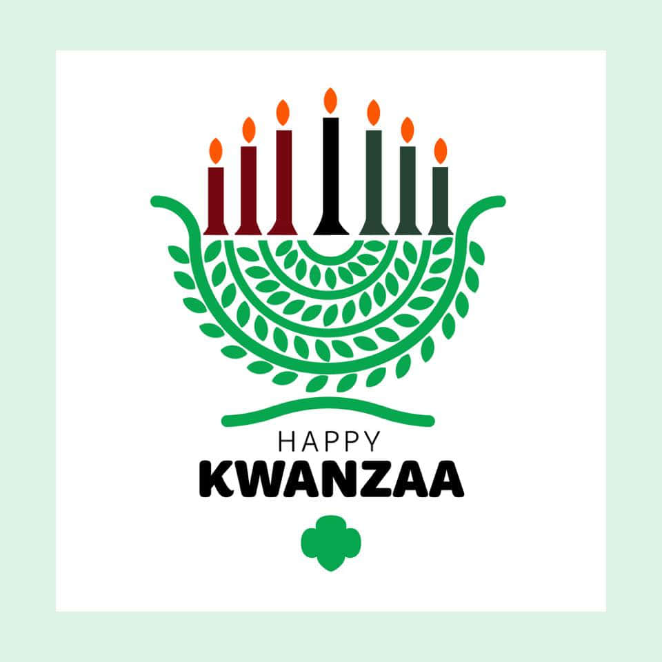 Kwanzaa Celebration With Colorful Candles And Fruits. Wallpaper