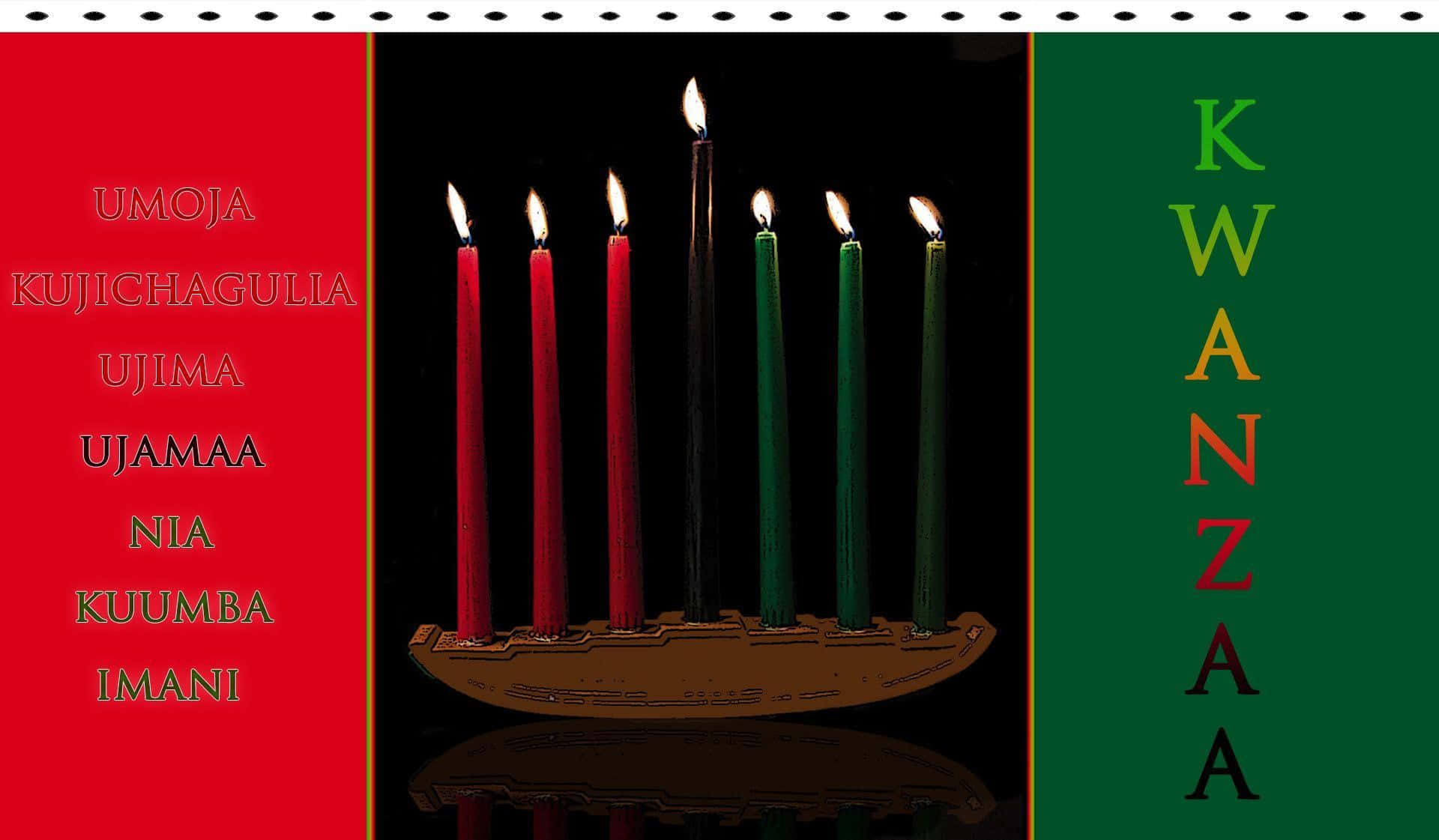 Kwanzaa Celebrations With Traditional Symbols Wallpaper