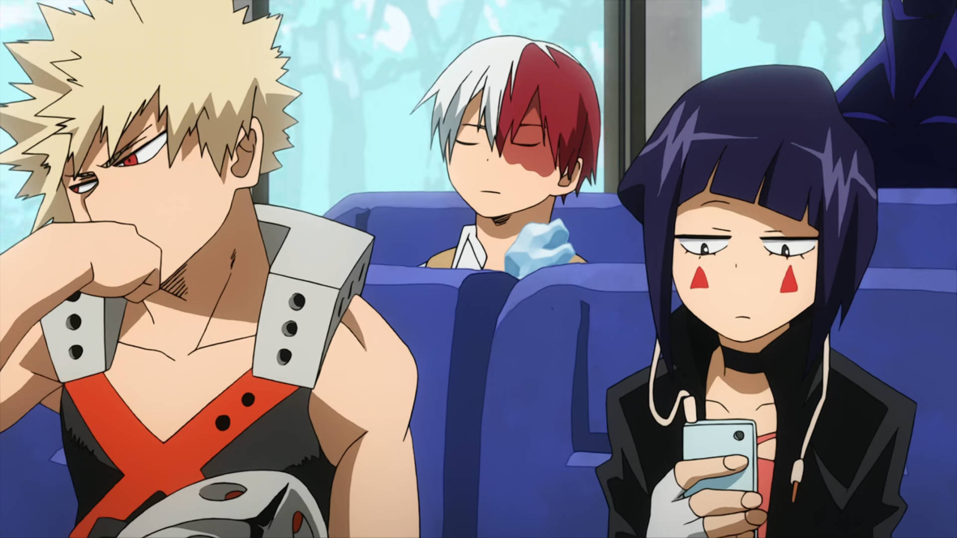 Kyka Jir, Bakugo, Et Shoto Fond d'écran