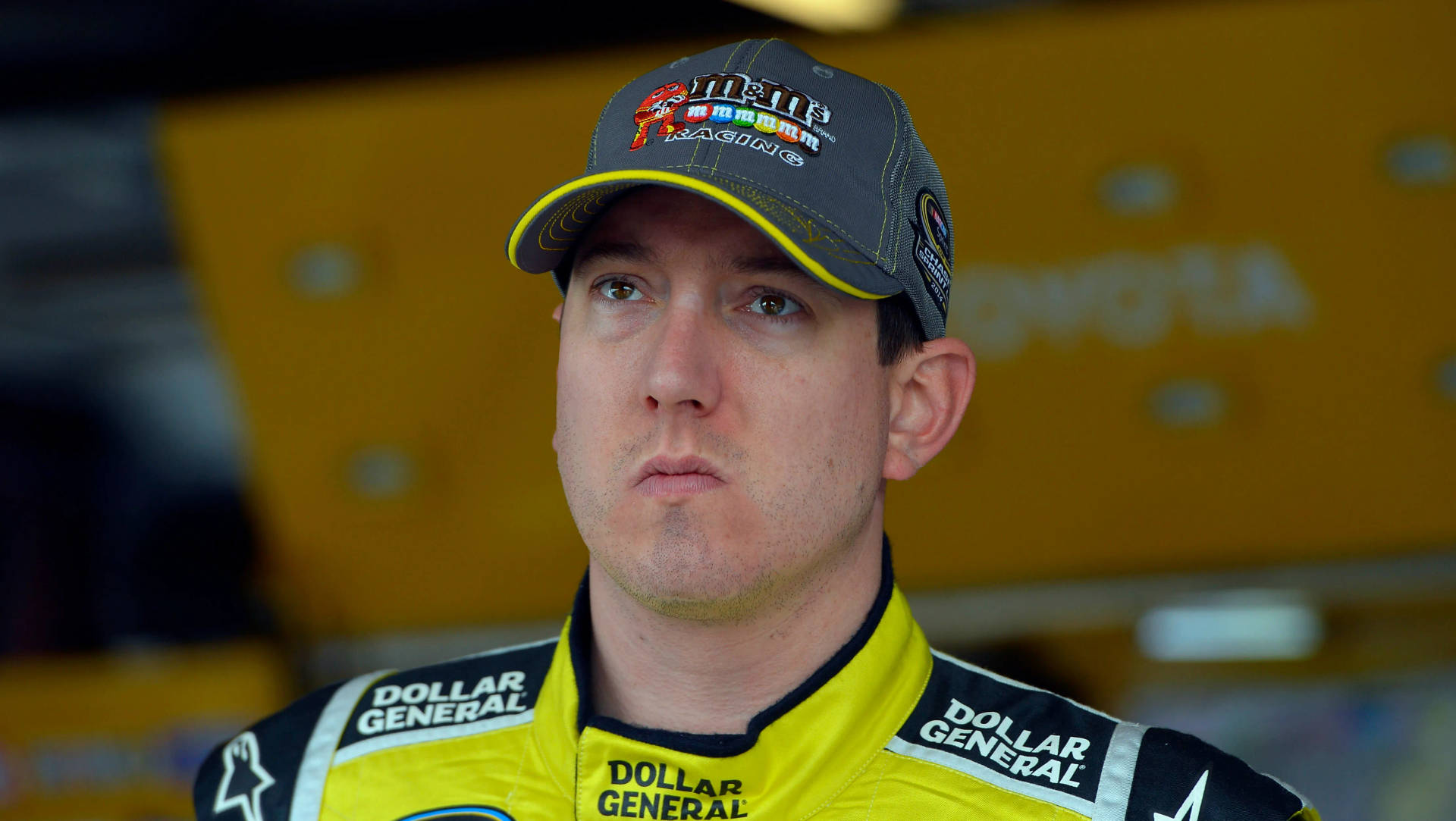 NASCAR Champion Kyle Busch with a Blank Stare Wallpaper