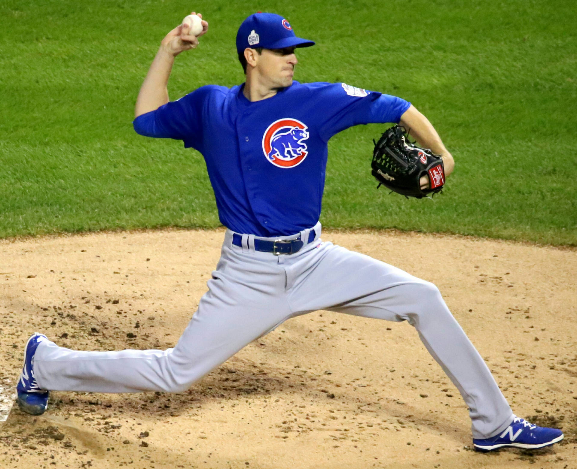 Kyle Hendricks Gearing Up To Pitch Wallpaper