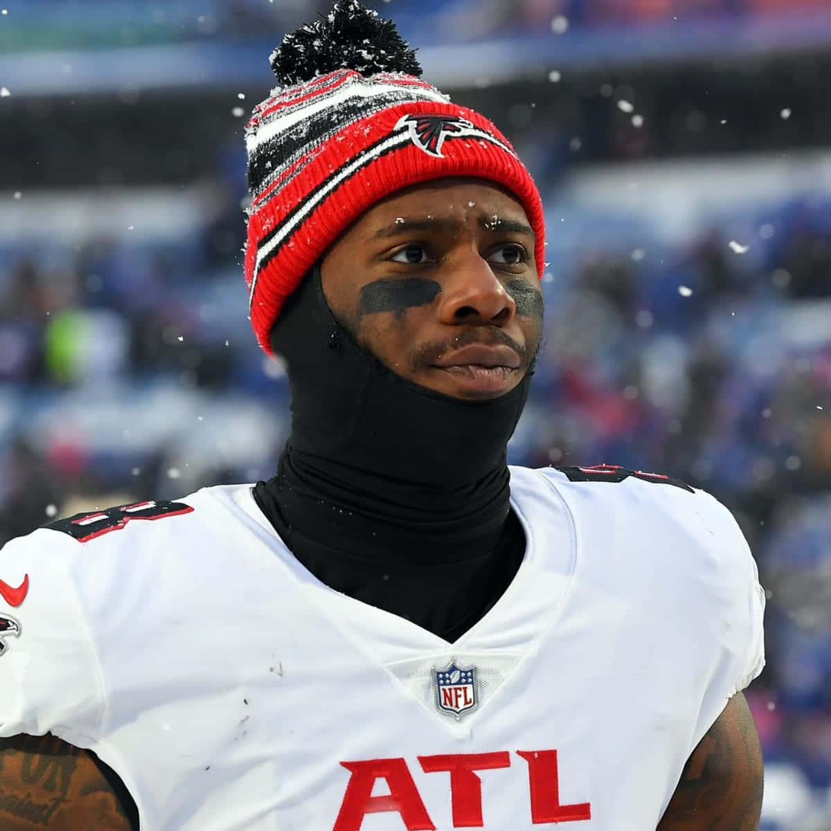 Kyle Pitts Falcons Winter Game Wallpaper