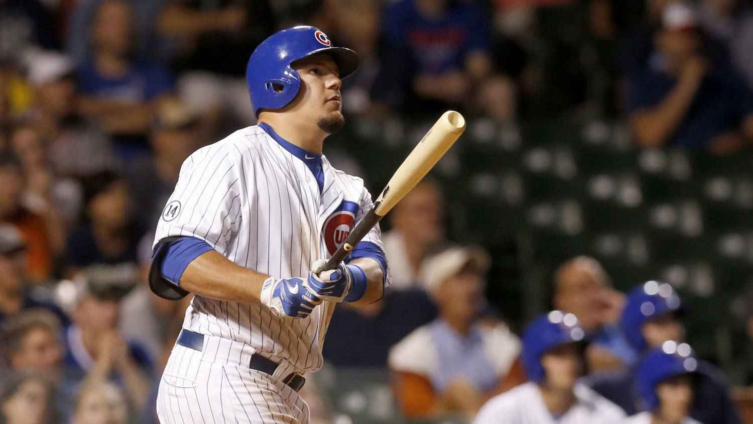Kyle Schwarber Ready For Swing Background
