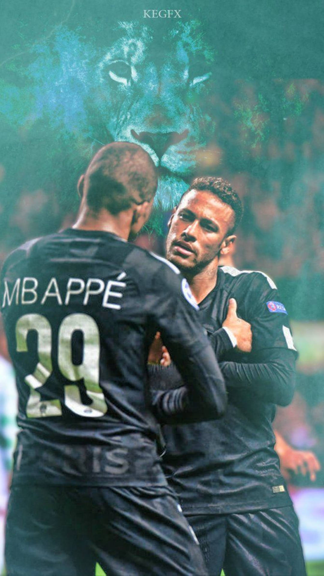 Kylian Mbappe 4k And Neymar Face To Face Wallpaper
