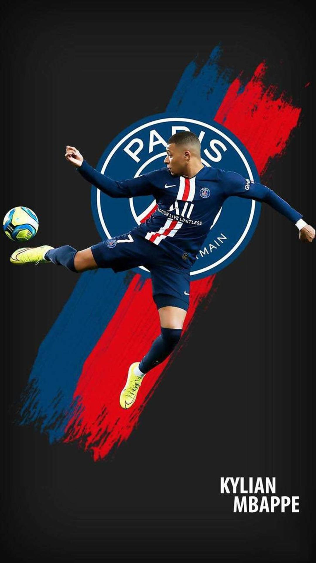 Kylian Mbappe 4k Paris Saint Germain Logo