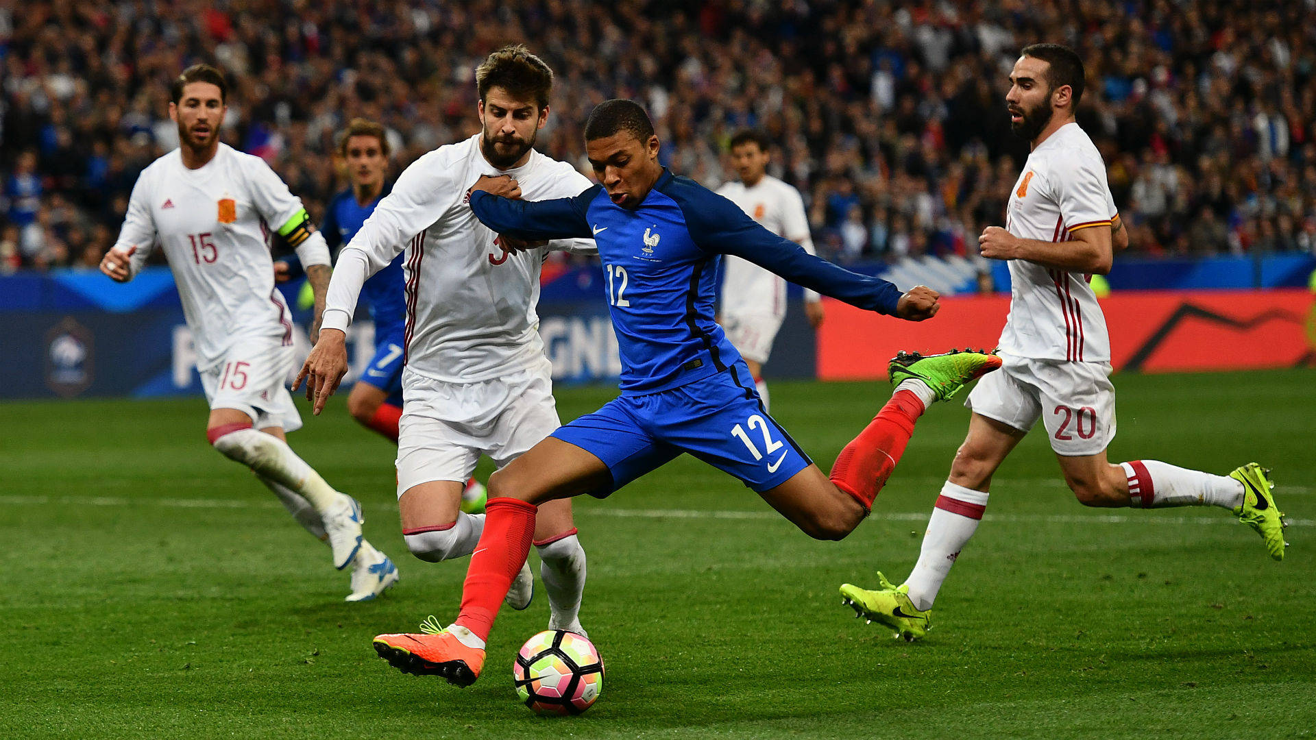 Kylian Mbappe Running With Ball