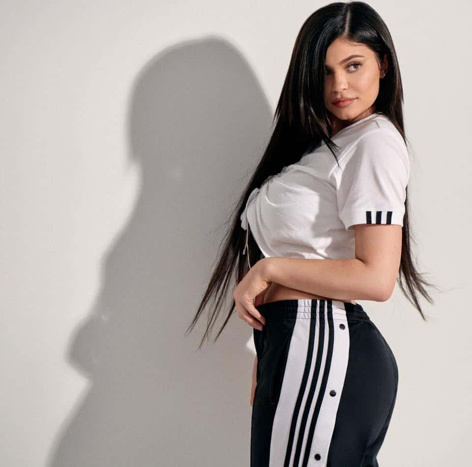 Posing for perfection: Kylie Jenner stuns in a white dress