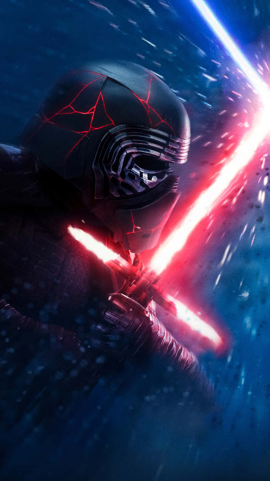 "Kylo Ren, Standing Tall Amidst the Dark and Magical Force" Wallpaper