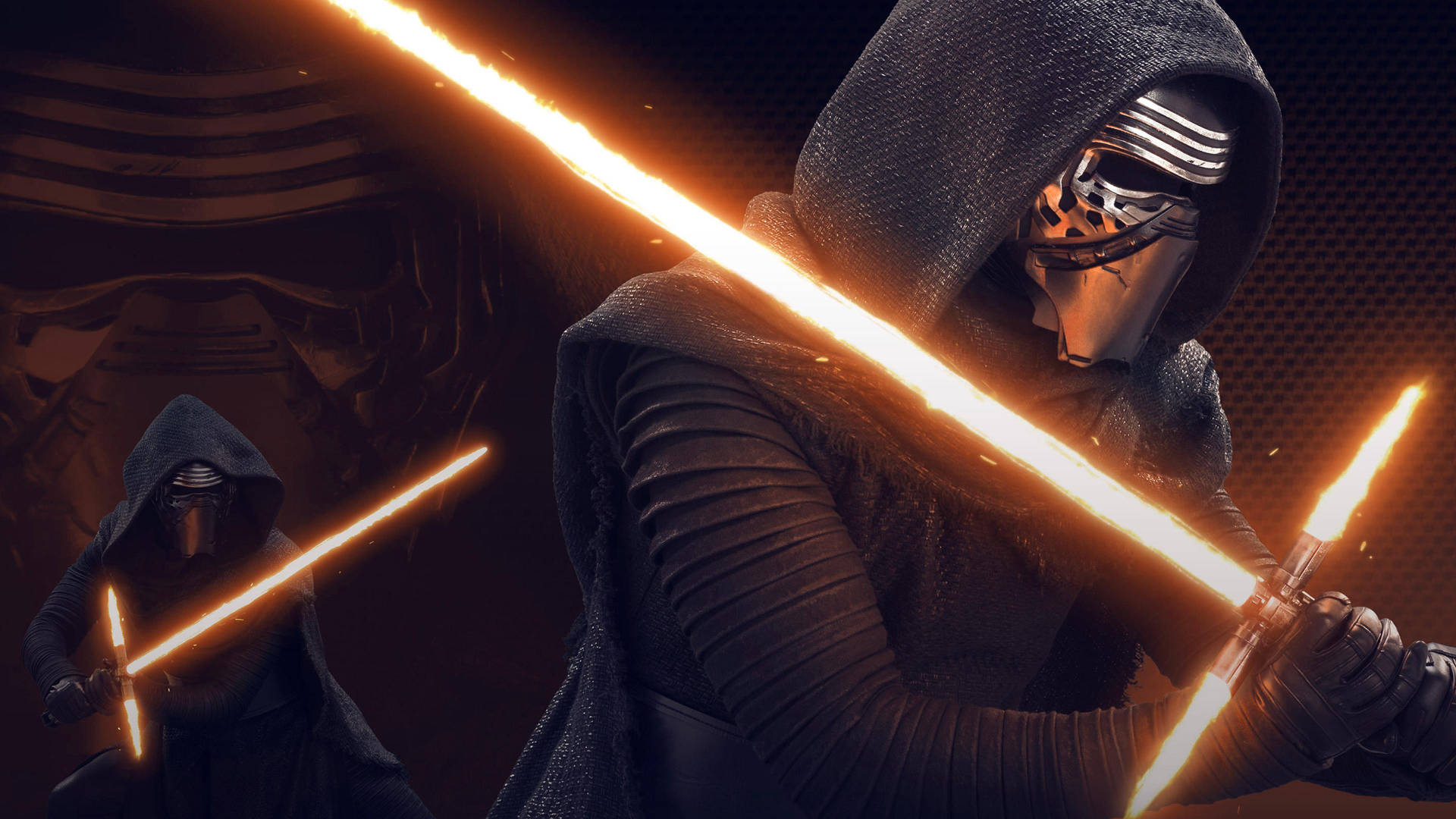 Kylo Ren Wears Darth Vader’s Mask Wallpaper