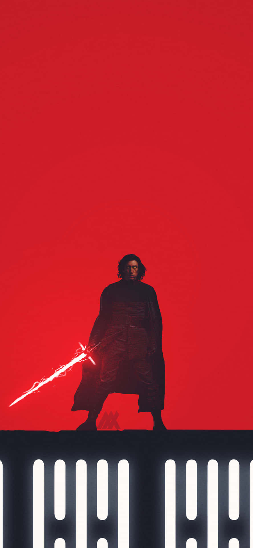 Feel the power of the dark side with Kylo Ren iPhone Wallpaper Wallpaper