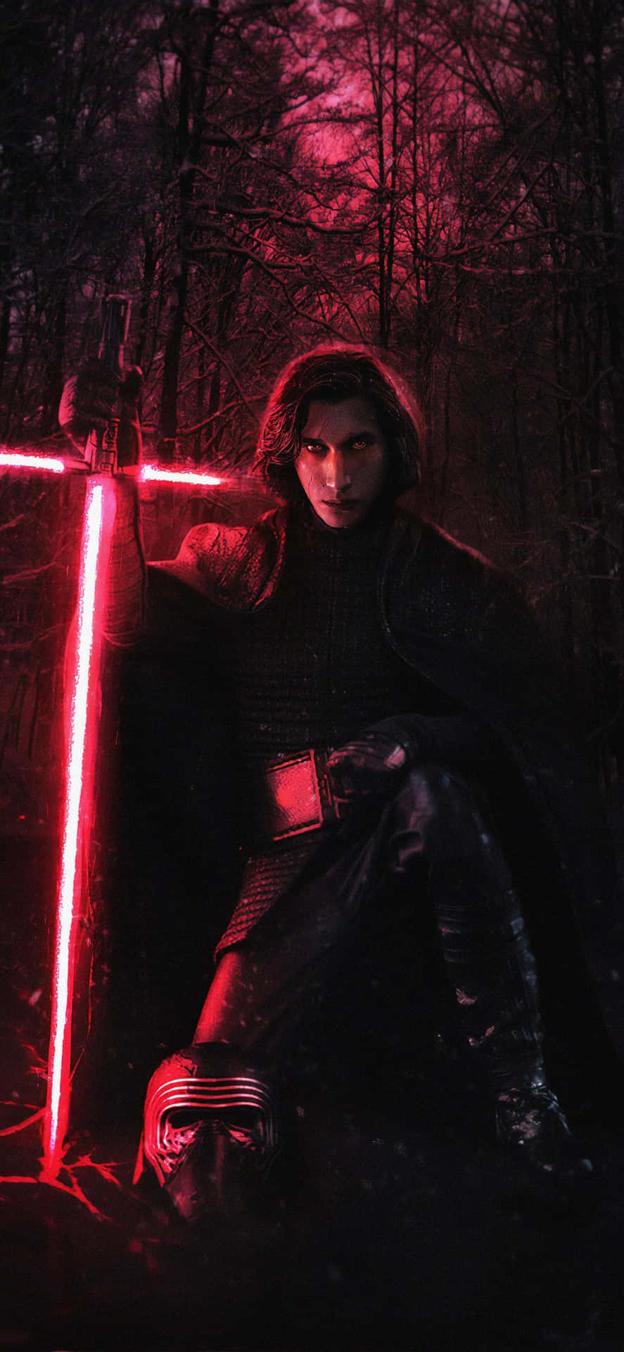 Conquer the Galaxy with Kylo Ren iPhone Wallpaper