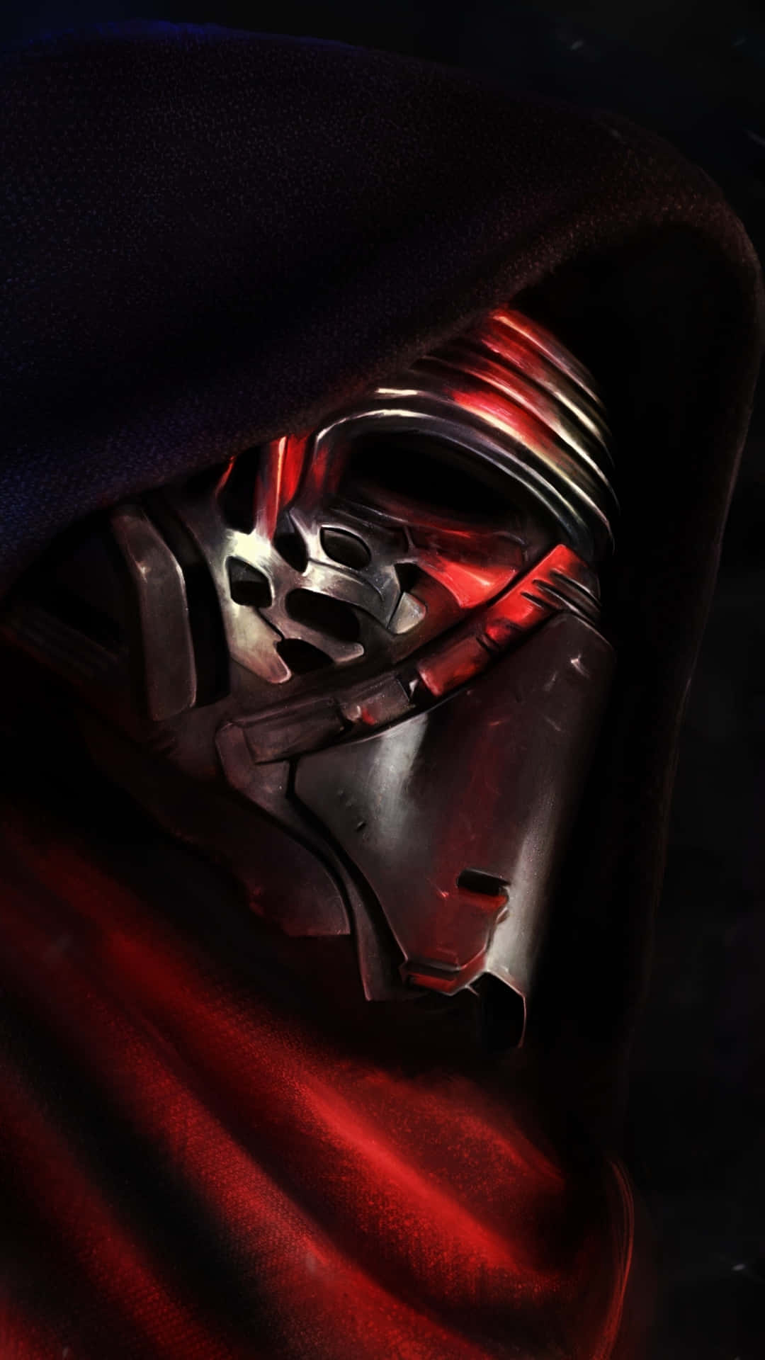 Postcard-perfect view of Kylo Ren's Star Fighter Wallpaper