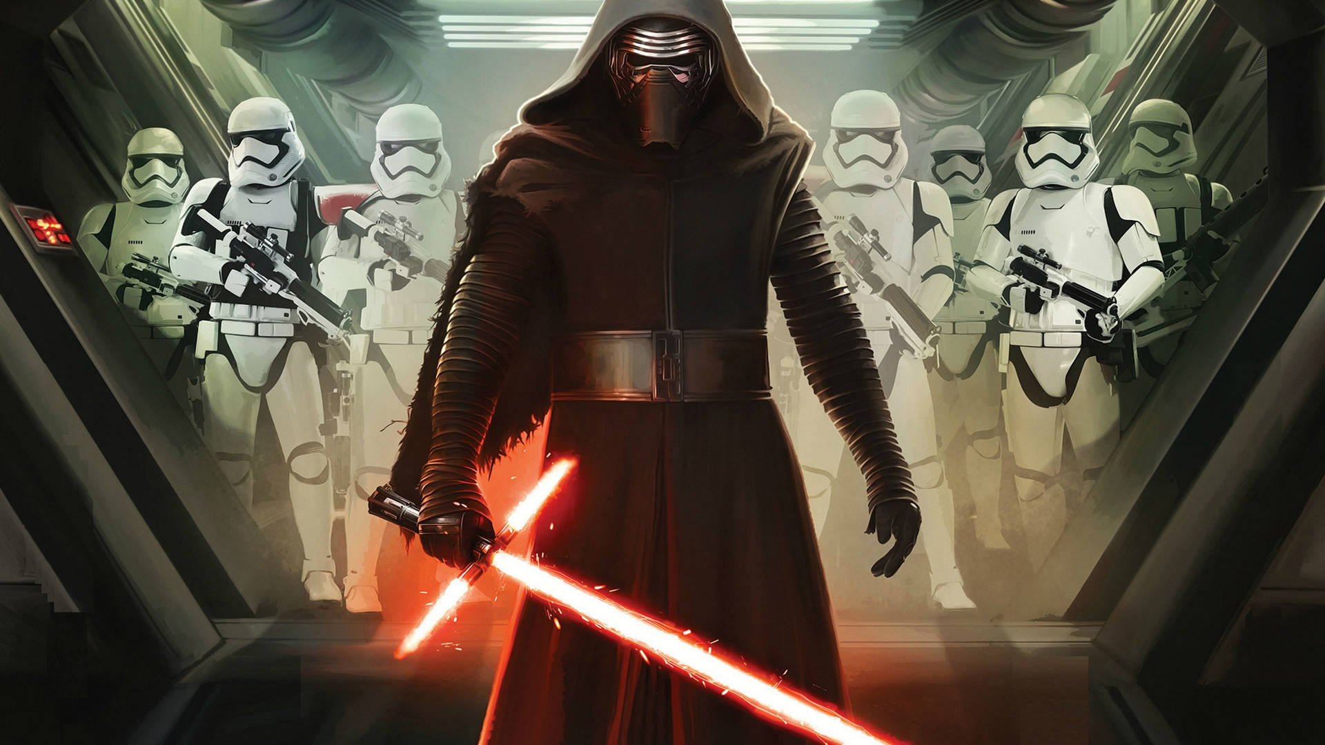 Kylo Ren Star Wars Movie Digital Cover wallpaper