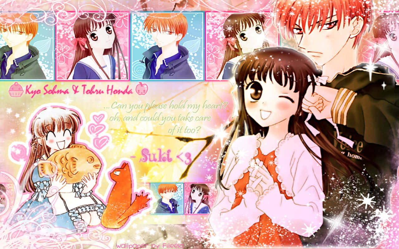 Kyo And Tohru Fan Art Fruits Basket Anime Wallpaper
