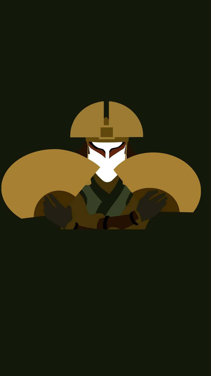 Art Minimaliste De Guerrière Kyoshi Fond d'écran