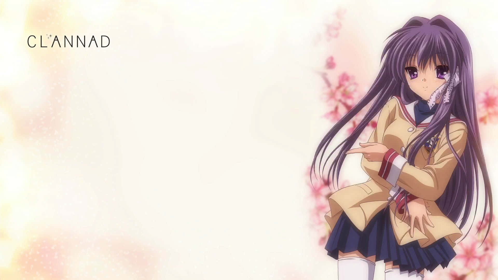 Kyou Fujibayashi - The Vibrant High School Girl From Clannad Anime Wallpaper