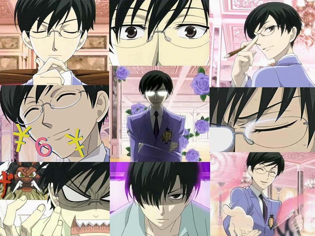 Kyoya Ootori: The Cool and Intelligent Vice President Wallpaper