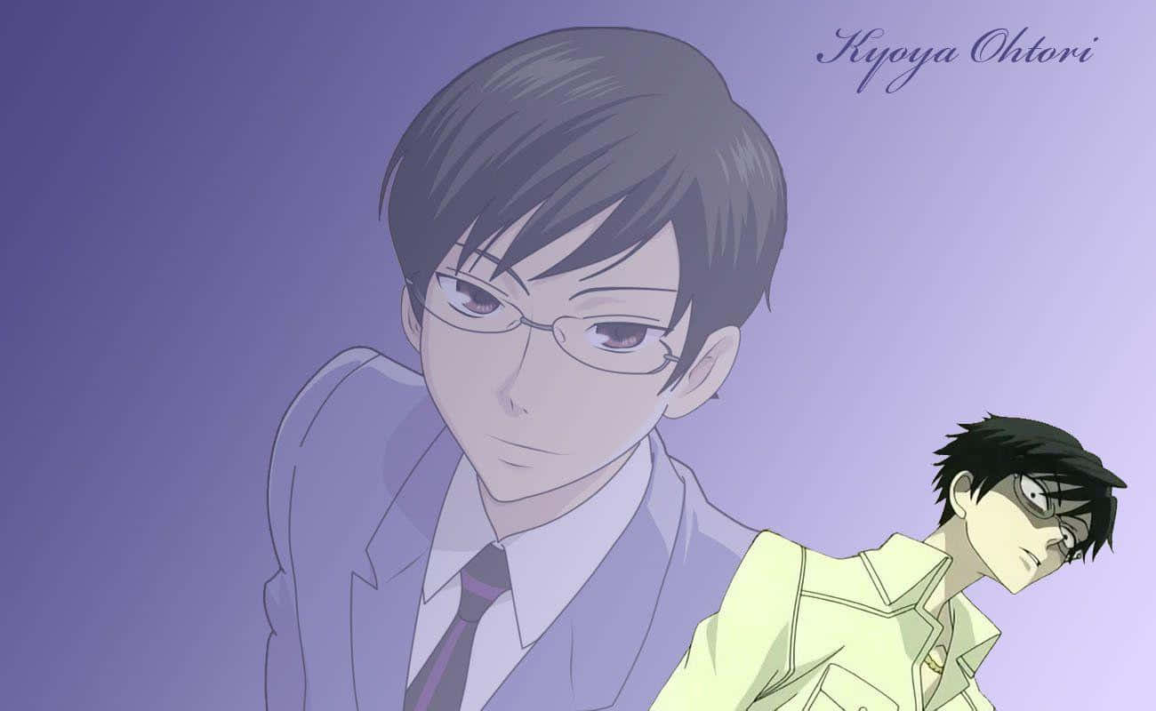 Kyoya Ootori smirking confidently Wallpaper