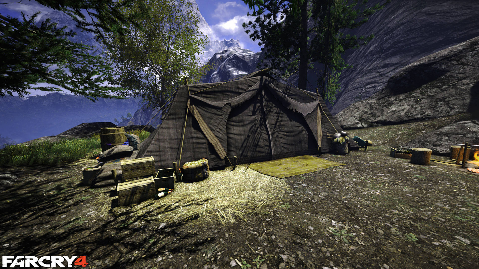 Kyrat Tent Far Cry 4 Hd Phone Wallpaper