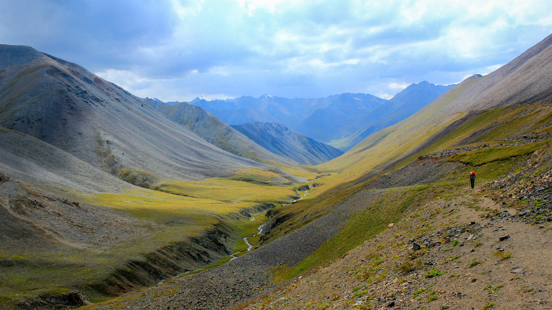 Kyrgyzstan Brown And Green Mountains