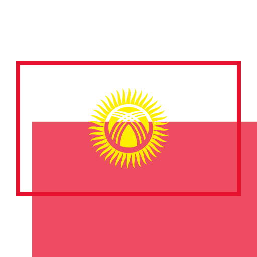 Kyrgyzstan Flag Graphic PNG